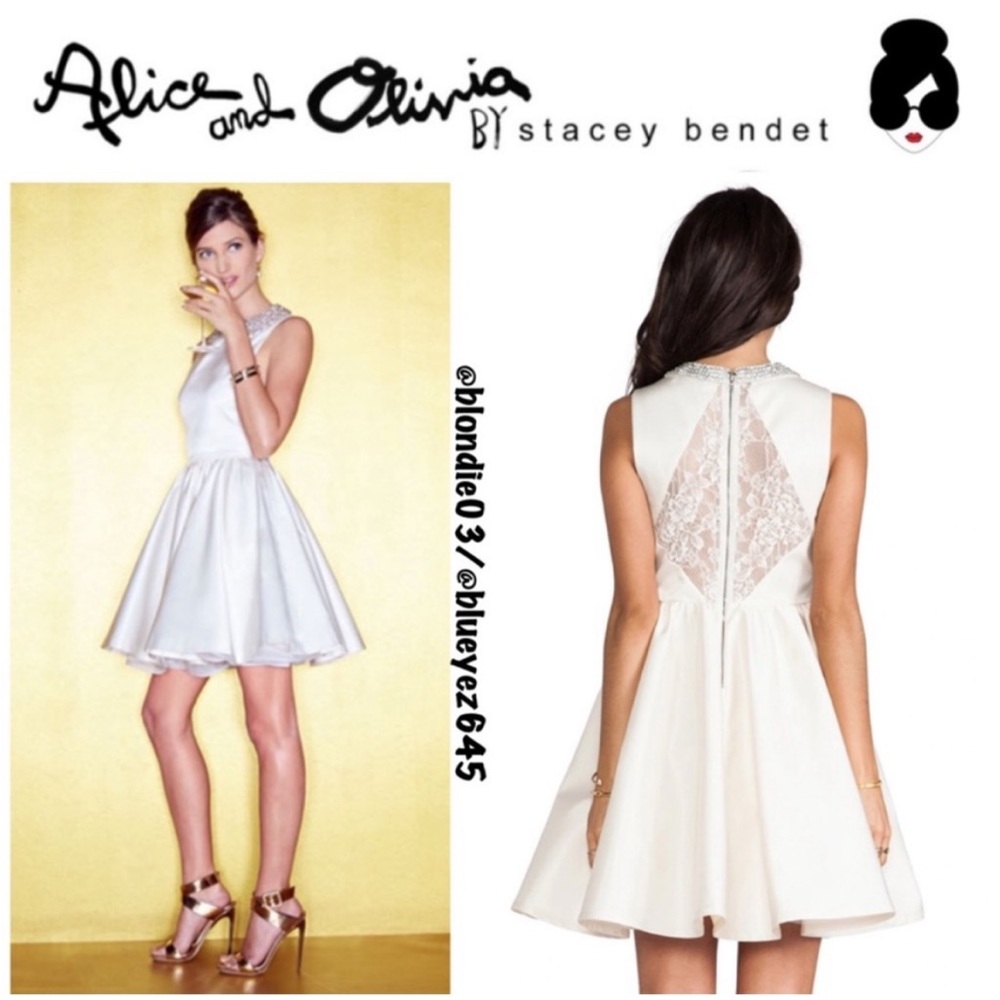 Alice + Olivia Lollie Flowy Peterpan Collar Dress in Cream Multi 12